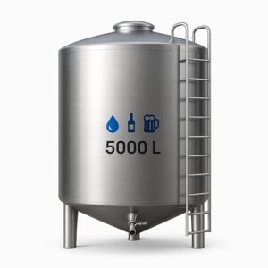 Estanque de Acero Inoxidable 5000 L