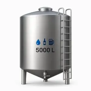 Estanque de Acero Inoxidable 5000 L