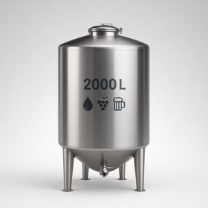 Tanque de Acero Inoxidable 2000 Litros