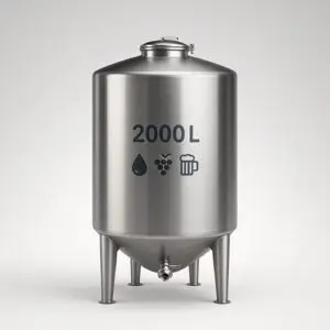 Tanque de Acero Inoxidable 2000 Litros