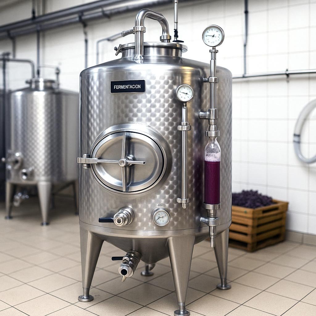 Cubas y Estanques de Acero Inoxidable para Vino_proceso