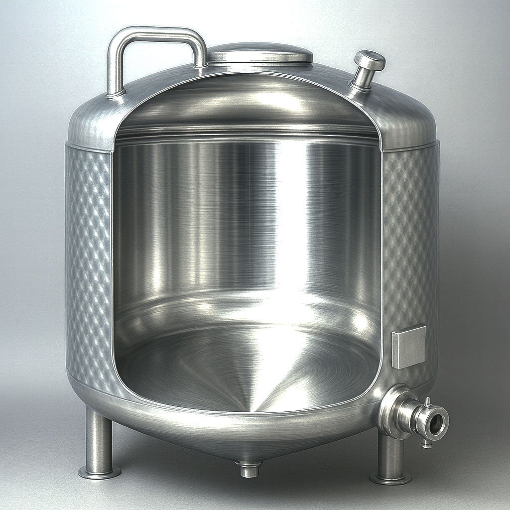 Tanques de Acero Inoxidable para Aceite de Oliva_interior