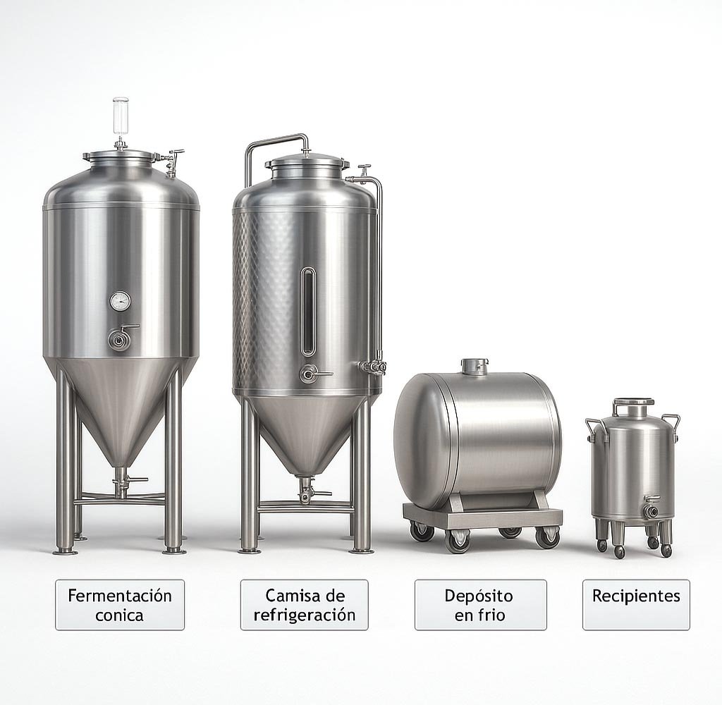 Tipos de Tanques para Producción Cervecera